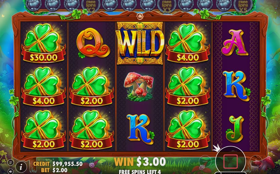 Free Spins med spåret för framsteg synligt under rundan